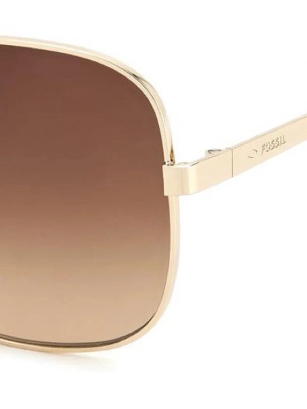 Fossil Billie FOS 2133/G/S Gold Havana Brown Gradient Sunglasses w/ Case - Picture 5 of 5